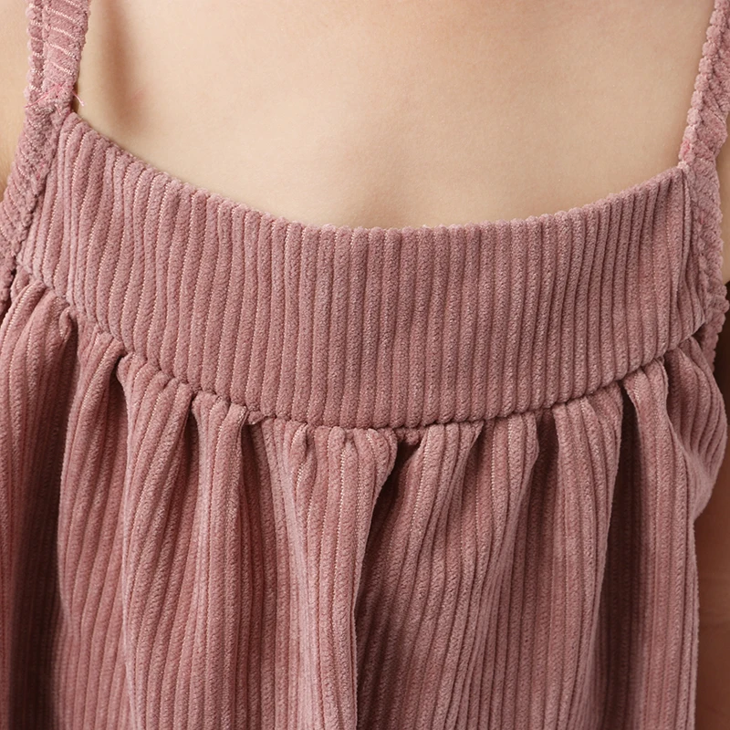 wholesale girls clothes shallow clay corduroy baby romper