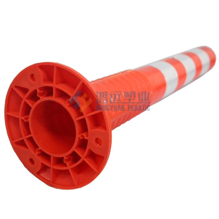 China Manufacturer T-top Reflective Warning Post / Flexible Bollard / Delineator