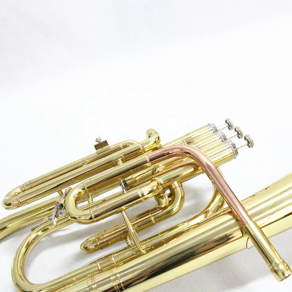  Сделано в Китае профессиональный оркестр высококачественный гудок из латуни колокольчик меди золотистый лакированный альт-гудок