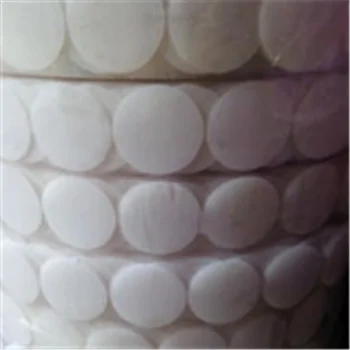 
RTS 13MM diameter coins 30% nylon 70% polyester hook and loop with adhesive dots with clear liner for amazon selling online 