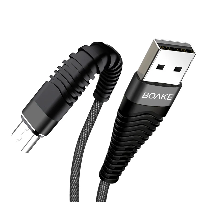 
wholesale 5 pin micro usb charging cable nylon fabric weave custom micro usb data cable 