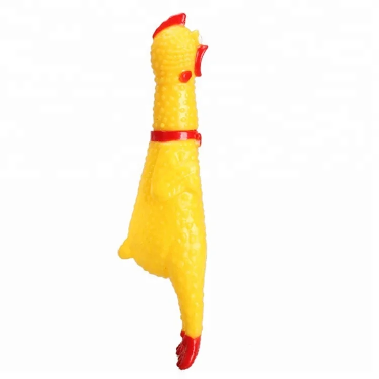 Cute Screaming Chicken Squeaking Chick Sound Pet Interactive Dog Toy