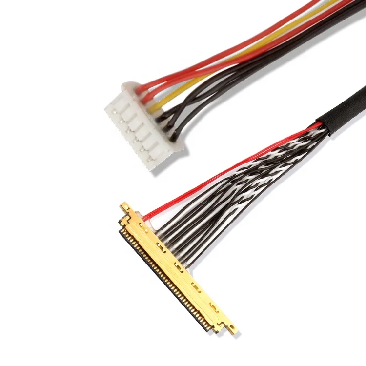 Car Wire Harness Connectors 24pin 30-pin Auo Double 30 Sony 20 Pin Lvds Cable For Lcd Panel