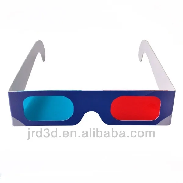 
Custom Logo Promotional Gifts Anaglyph Paper Red Cyan 3d Glasses 
