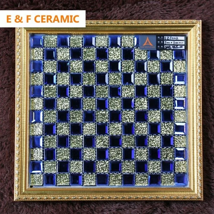 
hot selling bar square glitter gold color crackle glass mosaic tile square metal mix glass mosaic tiles 
