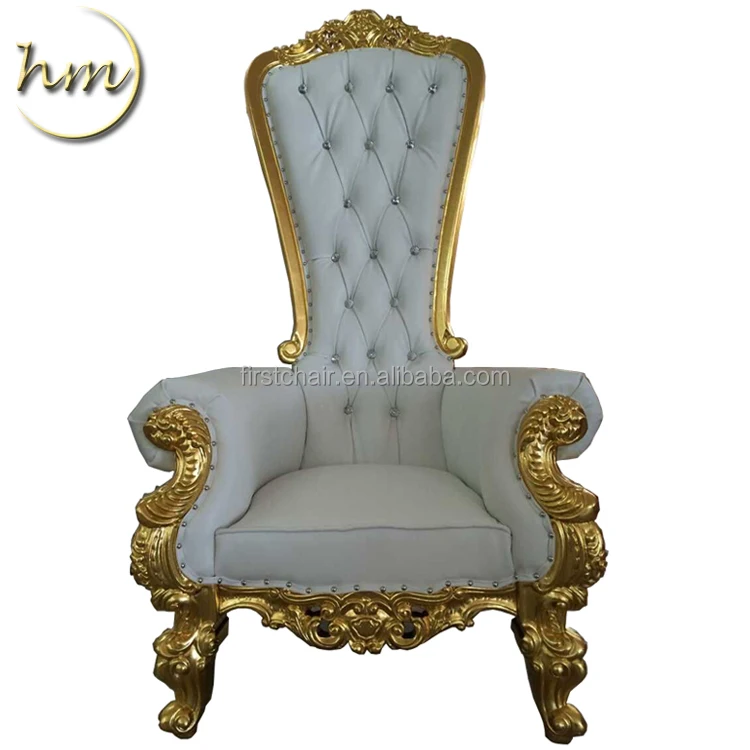 Modern Luxury French Royal High Back King Throne Chairs