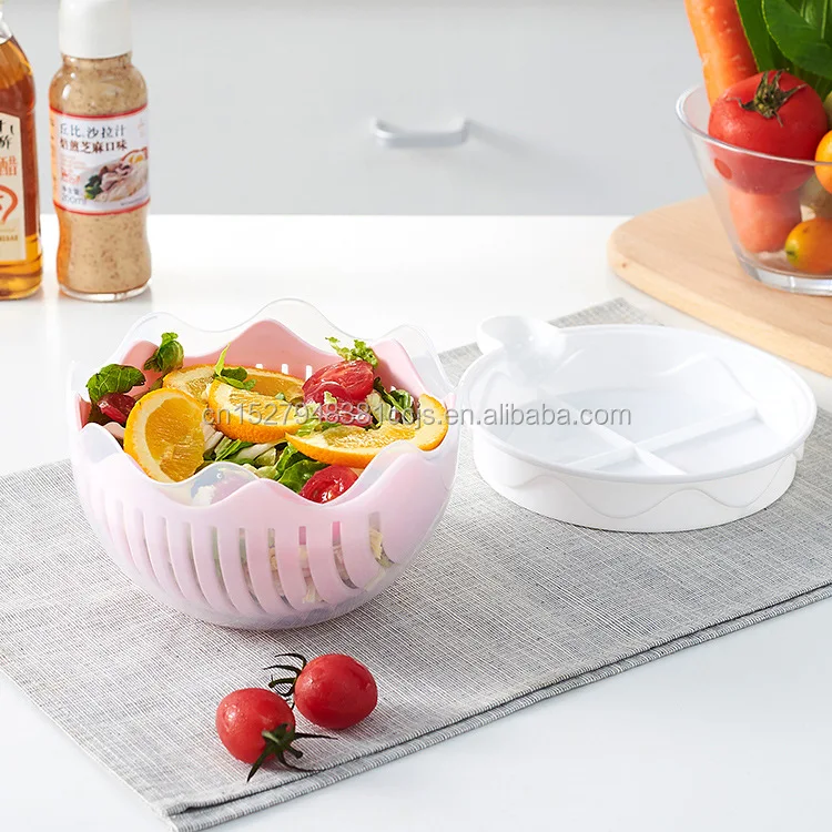 
kitchen Salad Cutter Bowl Salad Maker Tools Fruit Vegetable Chopper Kitchen Tool Gadgets Cutter 