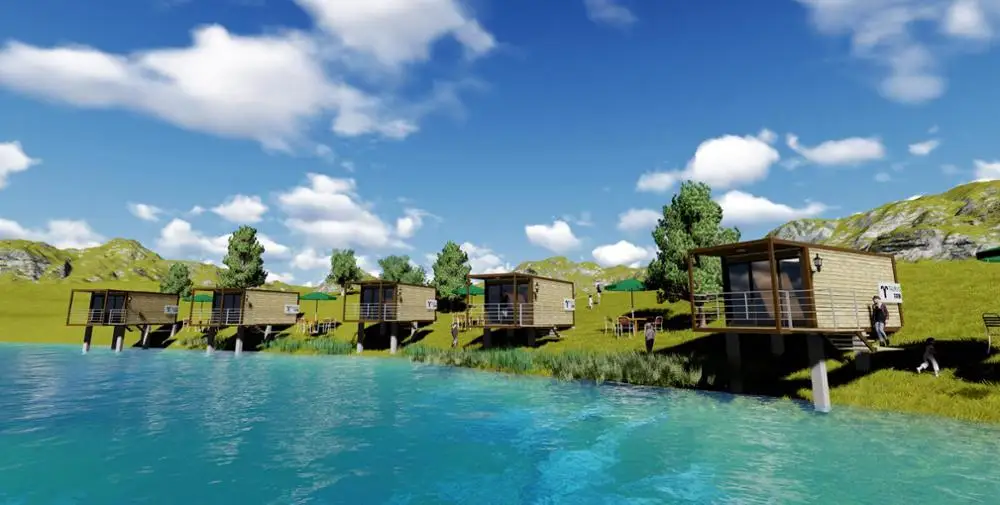 2024 low cost luxury 3 bedroom prefab container villa hotel room house