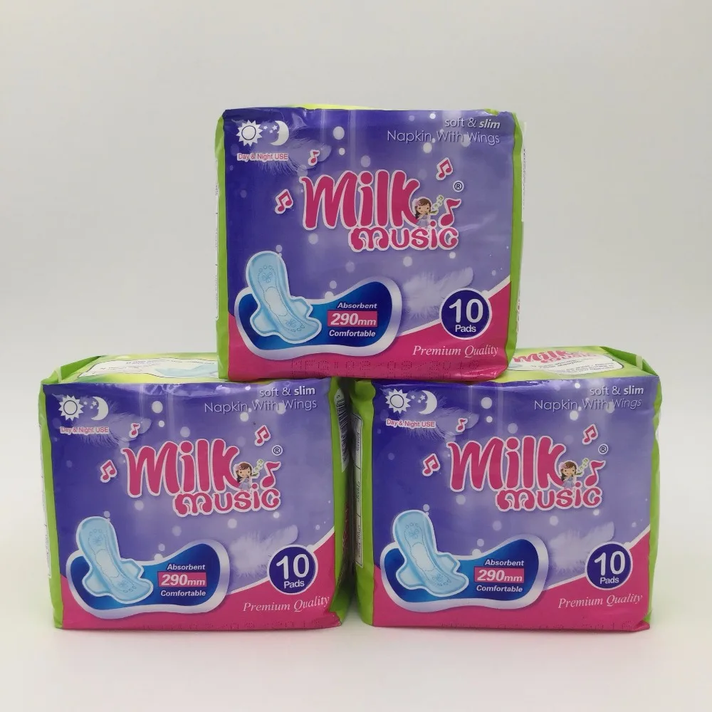 milk music sanitary pad women sanitary napkin towel supplier in China
