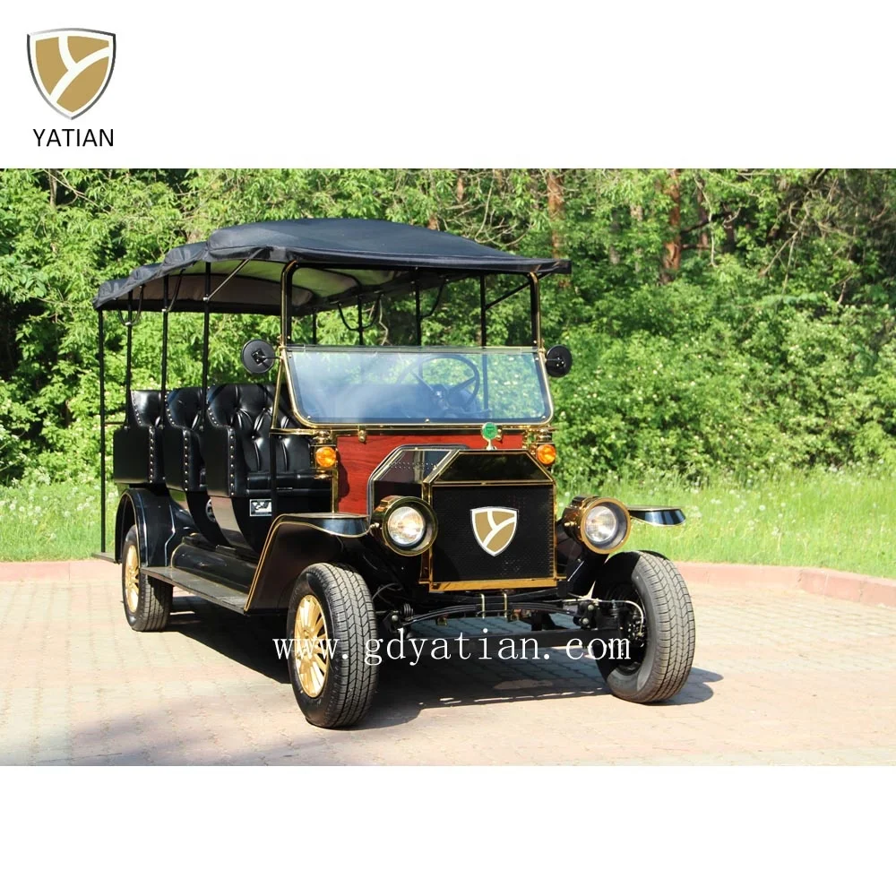 CE Approved Electric Classic Style Airport Golf Cart Vintage Vehicle