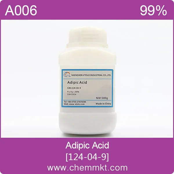 White crystalline powder Adipic acid CAS 124-04-9 for Solder