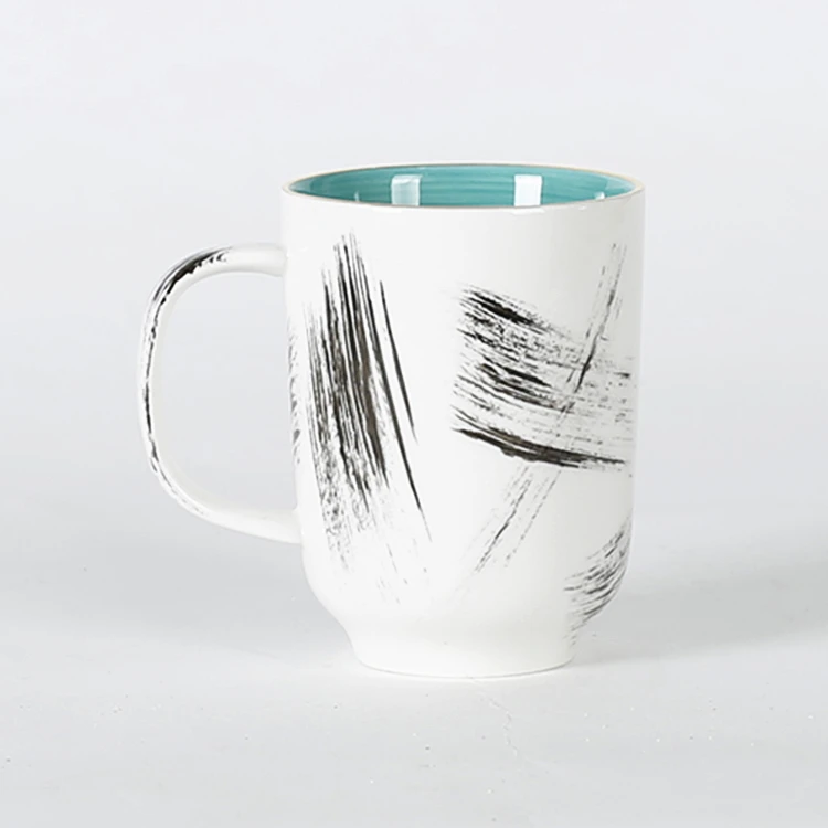 Creative design handmade bulk porcelain espresso cup saucer for hotel