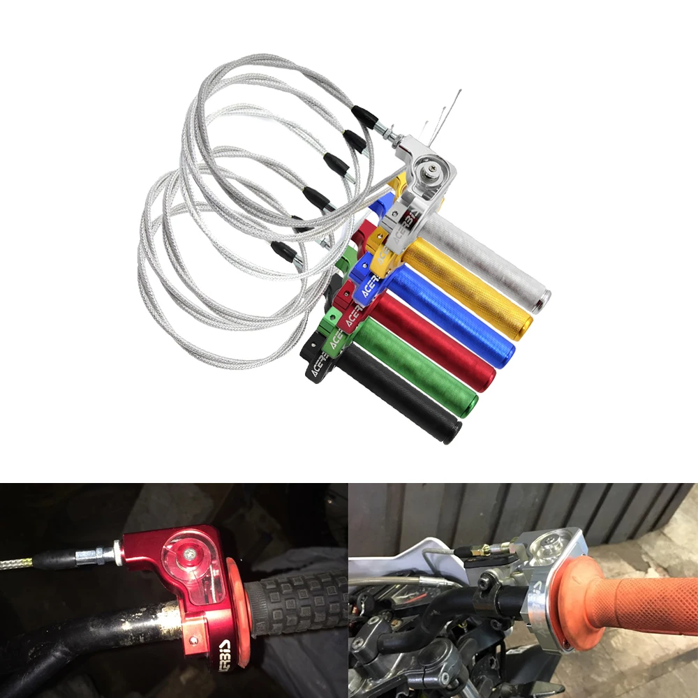 
Universal motorcycle accessories CNC Aluminum twist Gas hand grip throttle 