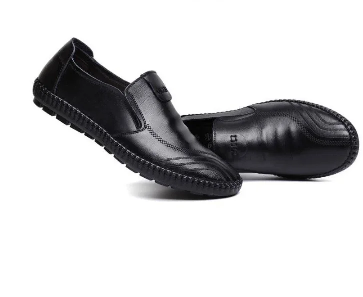 UP-0008J Stylish men pu leather shoes new model wholesale casual slip on shoes