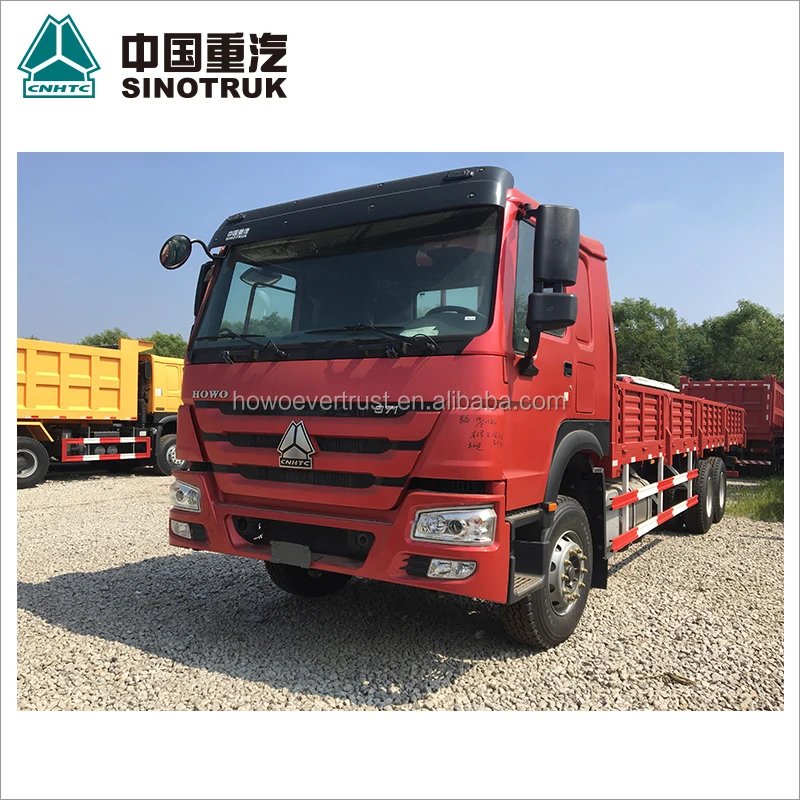 low price howo price 10ton cargo truck / 10 ton flat truck for sale 371hp SINOTRUK HOWO 6x4