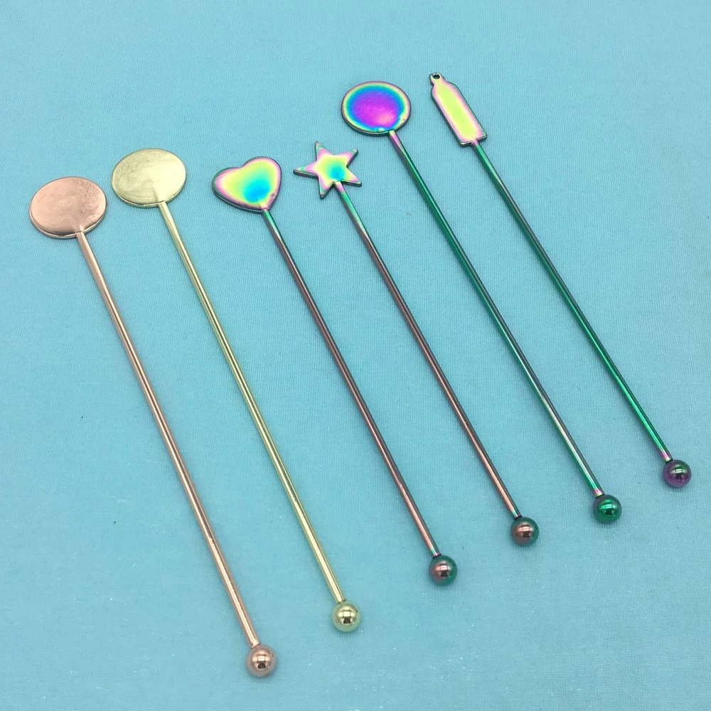 Hot Sale Reusable Stainless Steel Metal Drink Coffee Stirrer