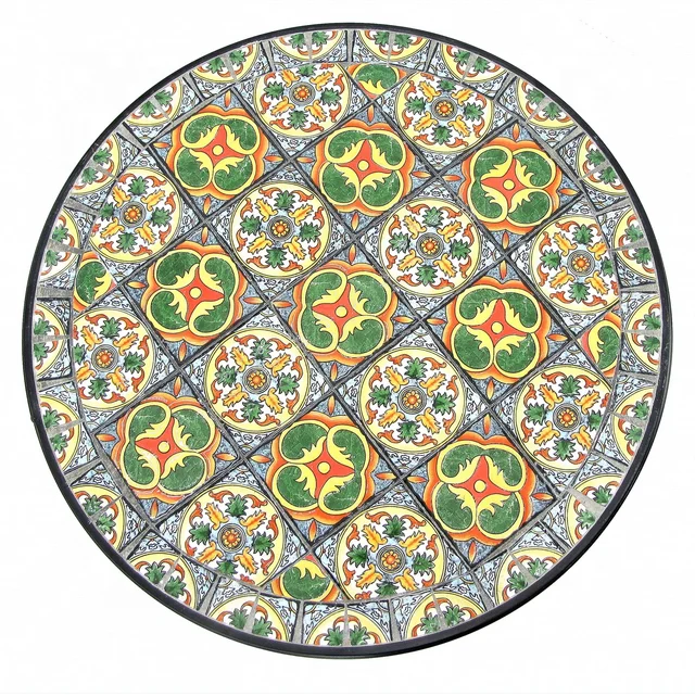 
Nordic iron Mosaic bistro sets/outdoor indoor courtyard leisure display bistro sets 