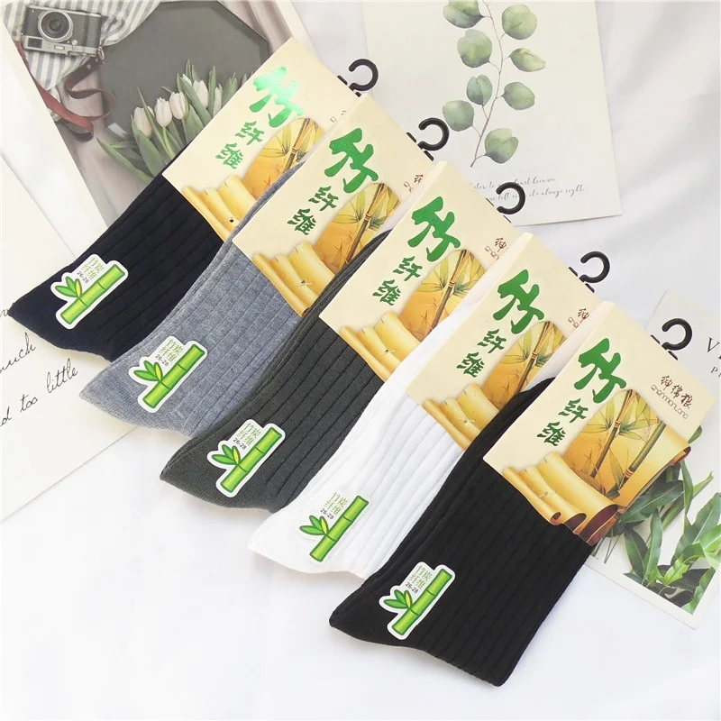 KANGYI Wholesale Bamboo fiber anti-foul men socks business bamboo work socks