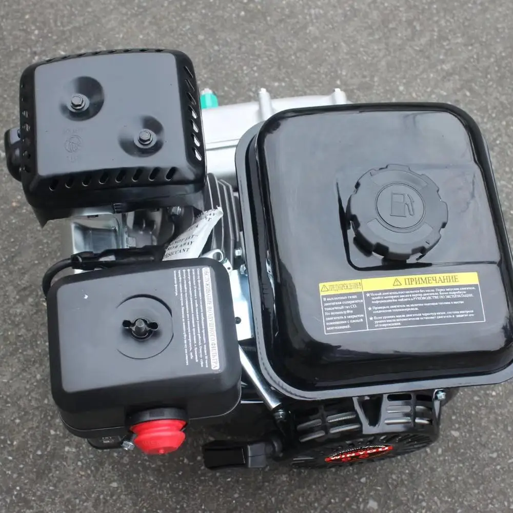 gasoline engine with 1/2 clutch reducer and low temperature starter