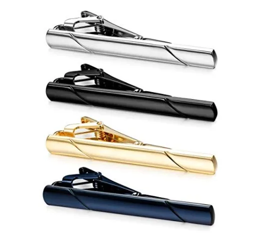 
Inspire stainless steel jewelry wholesale tie bar clip for men 18k gold rose gold plated wedding tie clips 