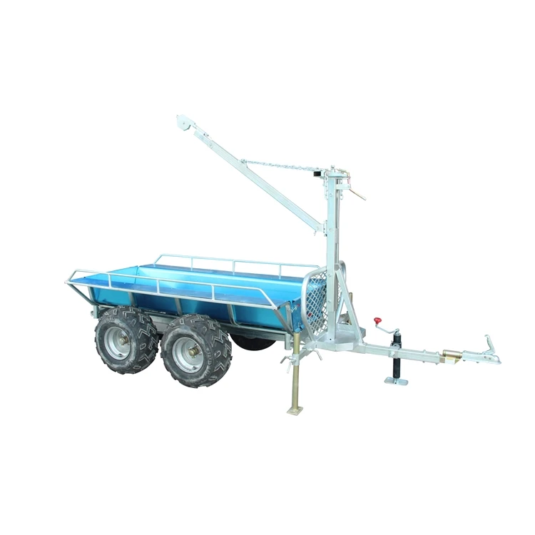 High Quality Agricultural forest multifunctional box trailer farm atv wood trailer