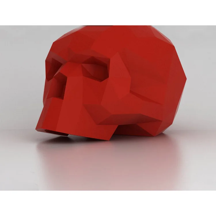 Home Ornament Resin Crafts 3D Printing Human Skulls Figurine