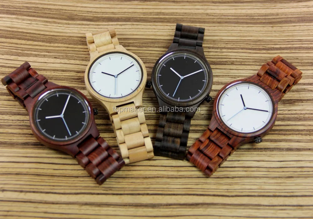 2017 Unisex Wooden Watches In Stock Couple Wood Watch Gift to Her