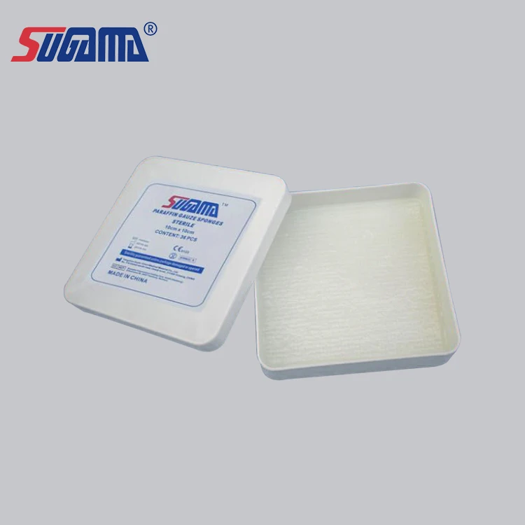 pharmacy disposable detectable paraffin gauze supplier medical paraffin gauze