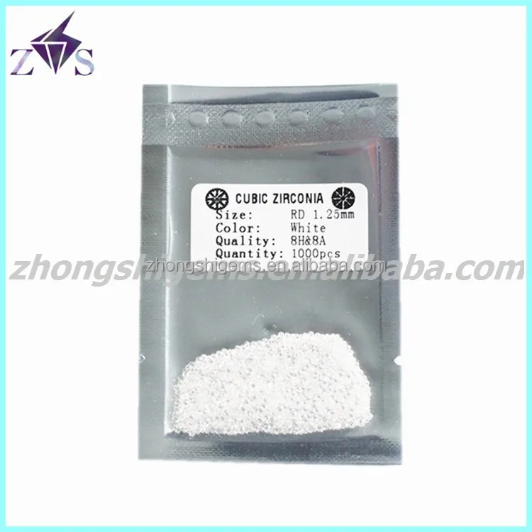 hot sale wuzhou machine cut white round cz stone