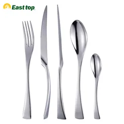 High quality flatware spoon knife and fork cutlery stainless steel rose gold cutlery set