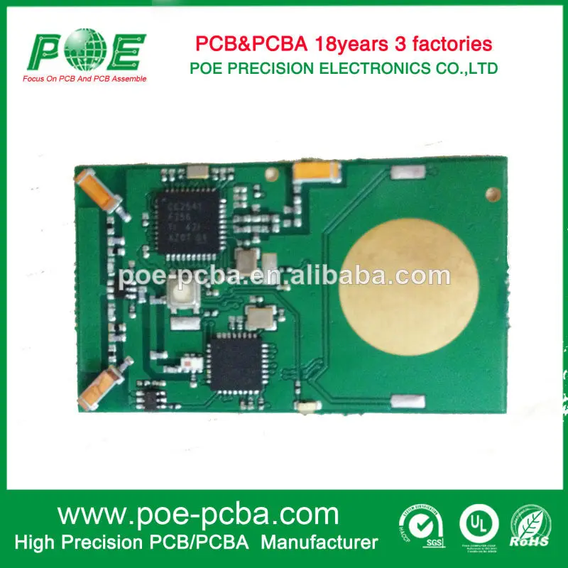 китай 2 слой fr4 золото погружения 94v0 pcb доски поставщиком для тестирования