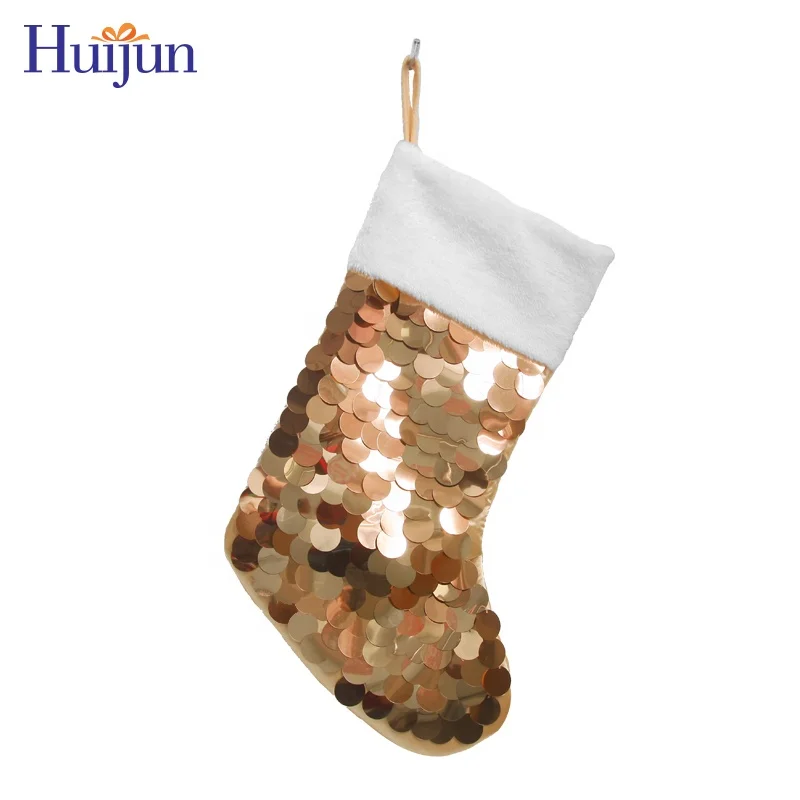 
In Stock New Design Sequin Jewelry Christmas Stocking Stock Tree Decoration Xmas Gifts 