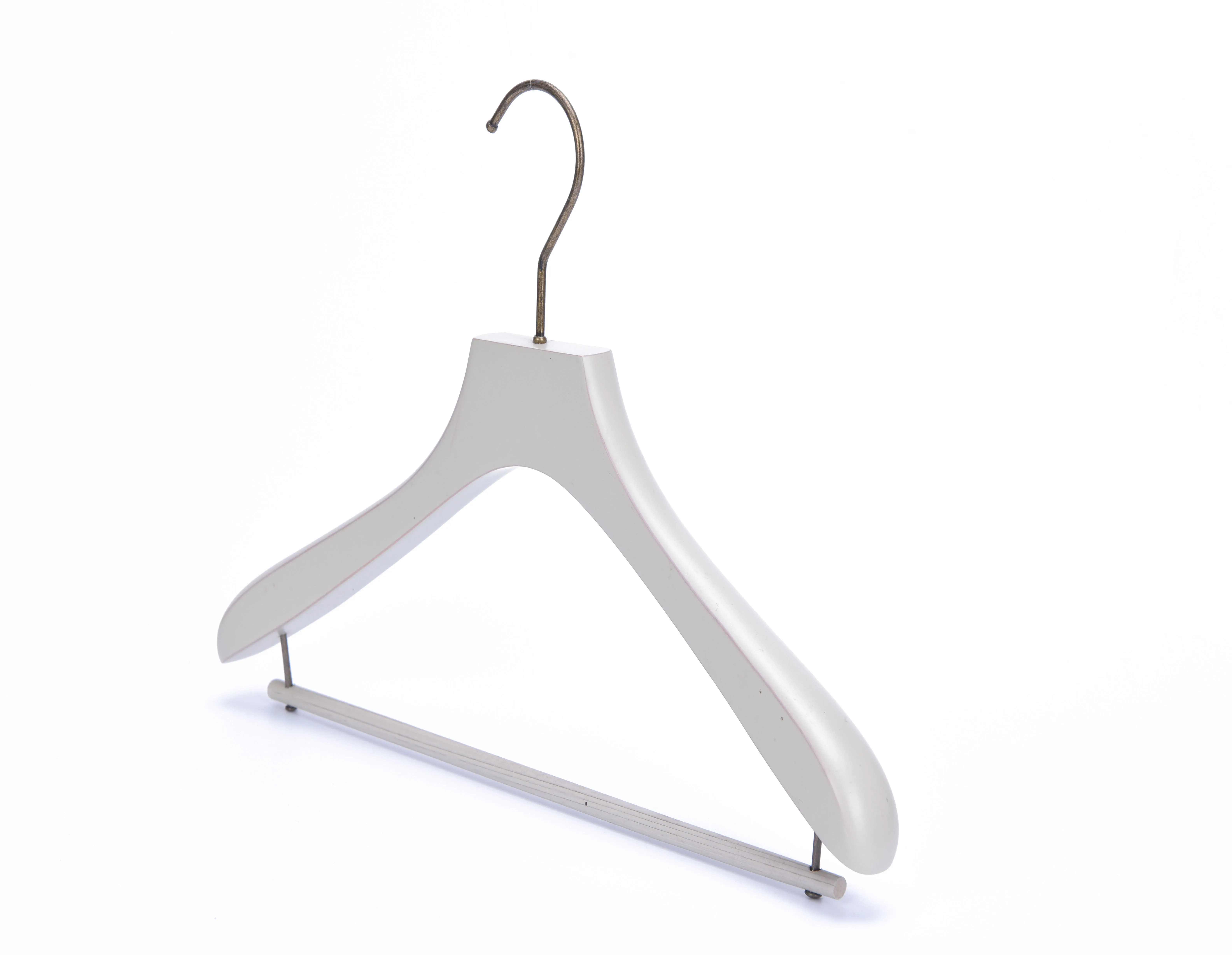 Wholesale cheap price custom wooden white hanger