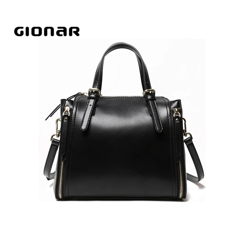 New Designs Purses Goods and Hand Over the Shoulder Messenger Black Italy Ladies Leather Handbags Bags