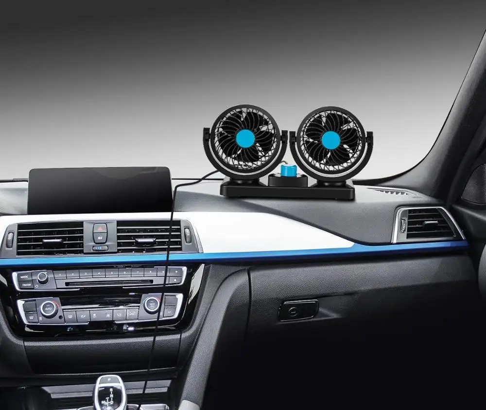 12V/24V 4inch 360 Degree Rotation Adjustable Strong Wind Car Air Fan/CAR FAN