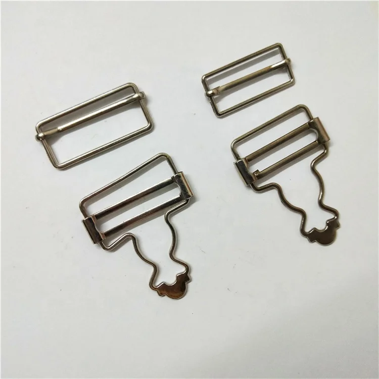Square gourd adjustable movable metal pin buckle for Suspender pants strap overalls garment