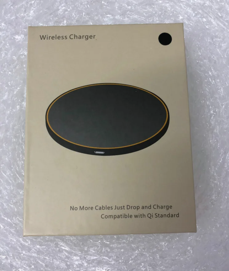 
2019 Newest Aluminum Portable Qi Wireless Charger for iPhone8/iPhone X, wireless mobile phone charger 