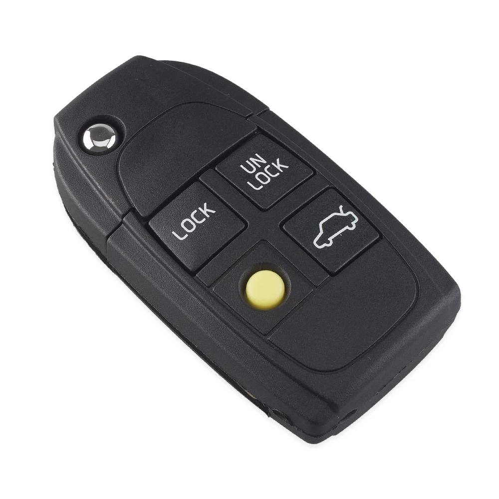 KEYYOU 4 Button Folding Smart Remote Case Flip Car Key Shell Case Fit For Refit VOLVO S40 V40 V90 C70 S60 S80 S70 Replacement
