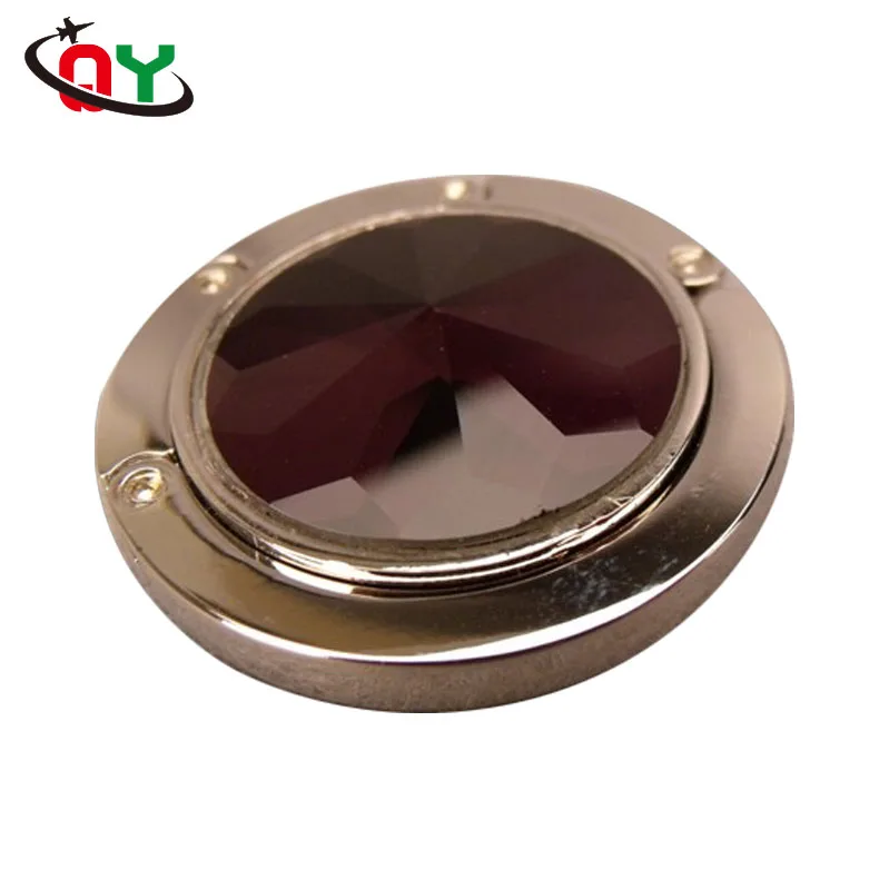 2023 hot sale customize brass metal folding purse bag hanger for ladies