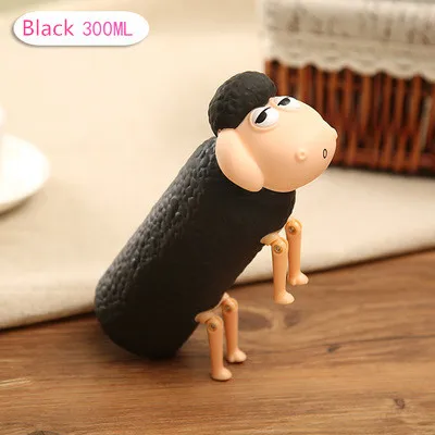 Creative cartoon design borosilicate glass water bottle for water