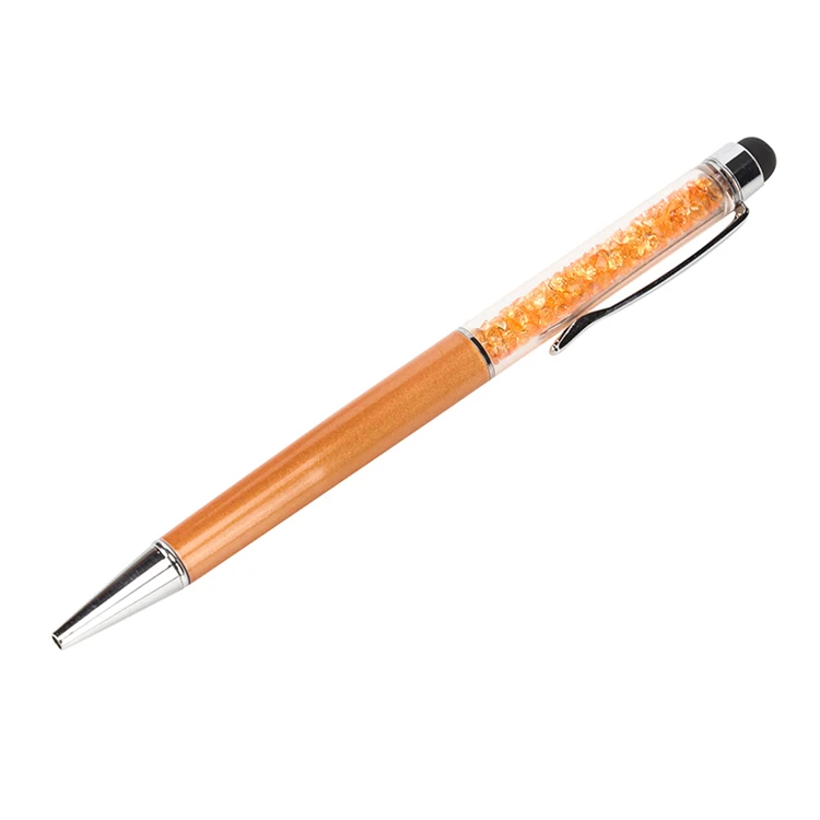 Universal Stylus Ballpoint Pen With Logo School Ballpoint Pens For Promotional Products Crystal Stylus Pen Hot