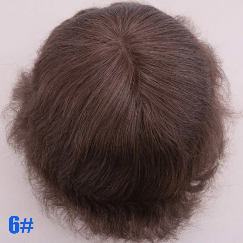 
Factory wholesale Indian human hair bleached knots men toupee topper blonde, toupees for black men waves, men hair pieces 