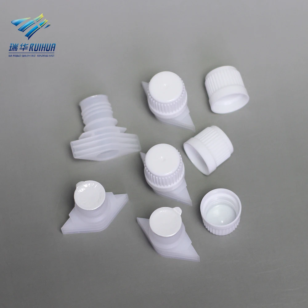 15mm Stand up doypack bag induction seal liner plastic spout and cap