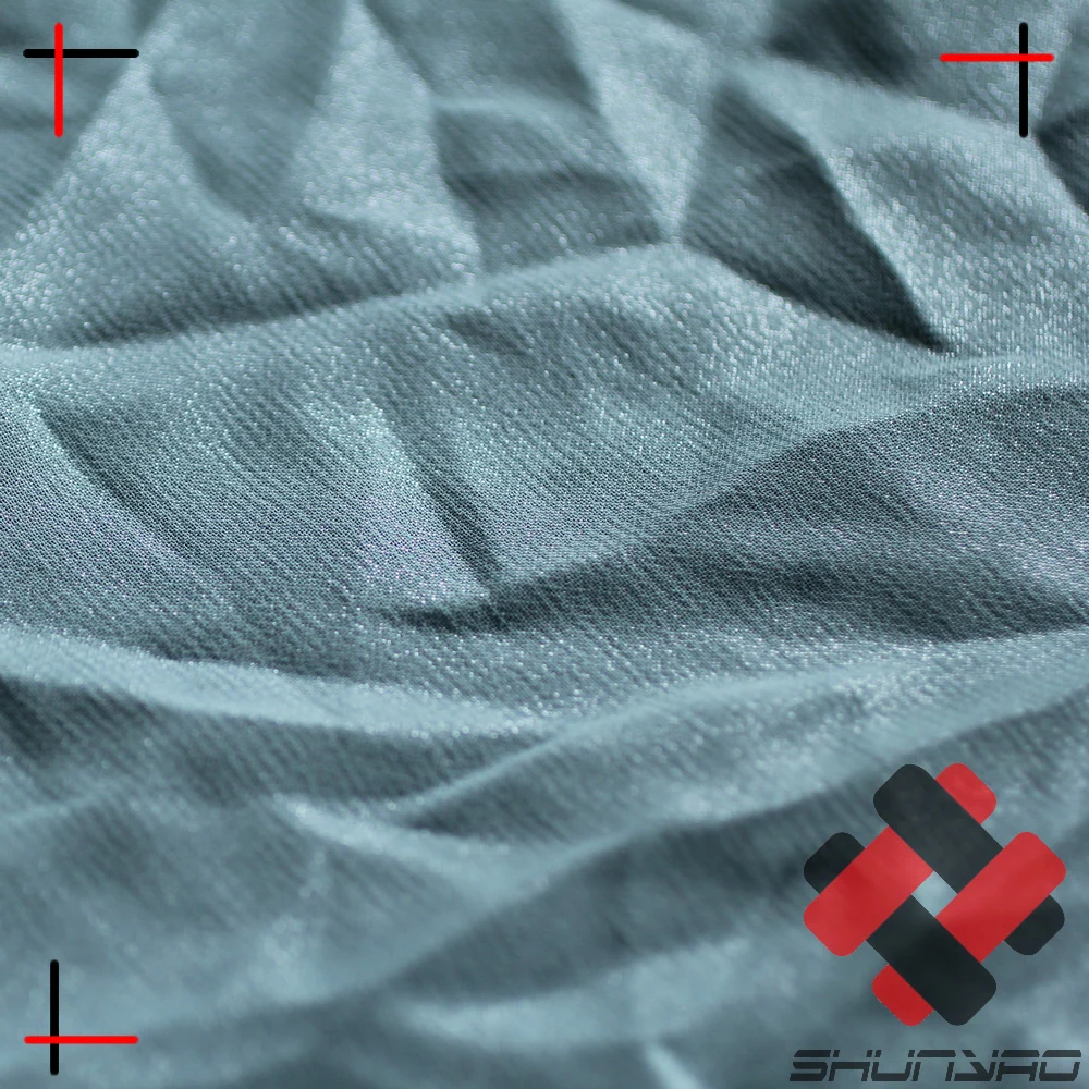 polyester bronzed silver foil chiffon shimmer fabric