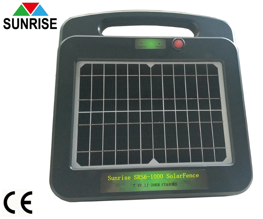 
Solar and lithium battery electric fence energizer 