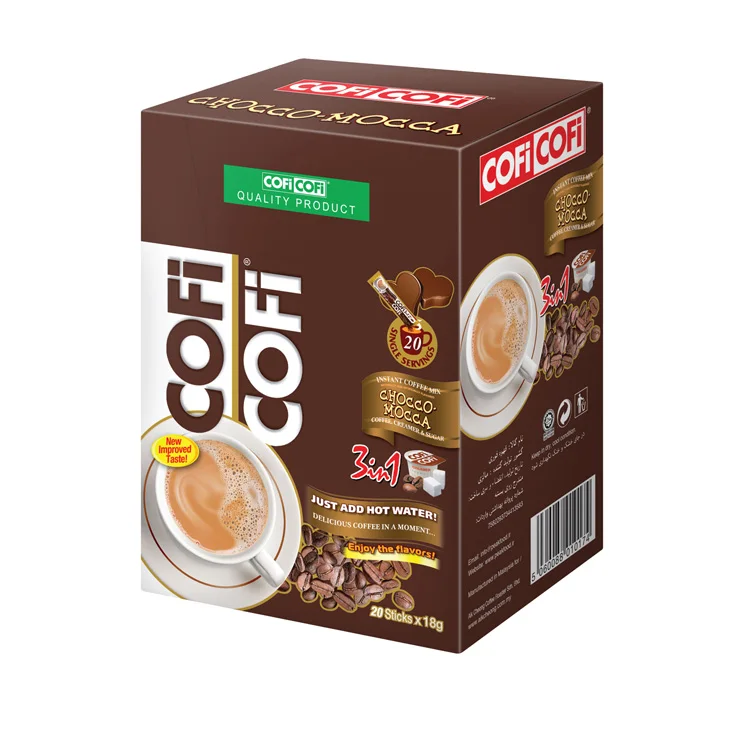 
COFI COFI 3 in 1 Chocco-Mocca 20 Sticks x 18g Instant Coffee Mix 