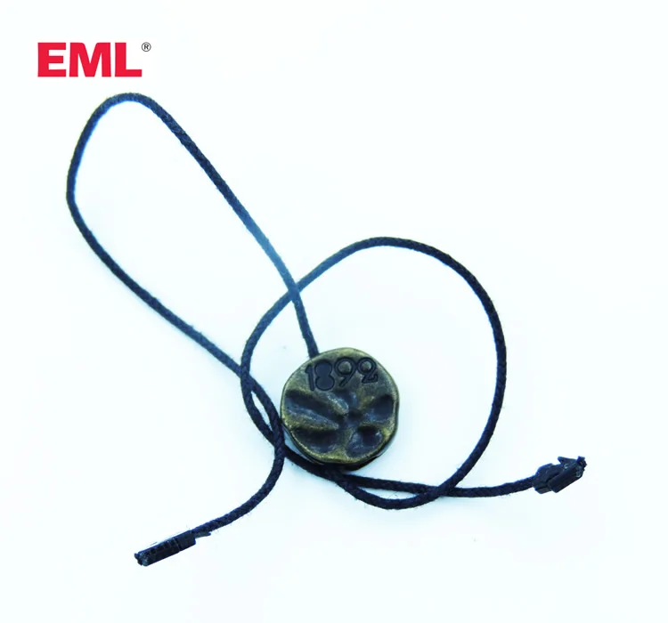 Manufacturer of Plastic and Metal seal tags EML Black Jeans Wax Seal Tags
