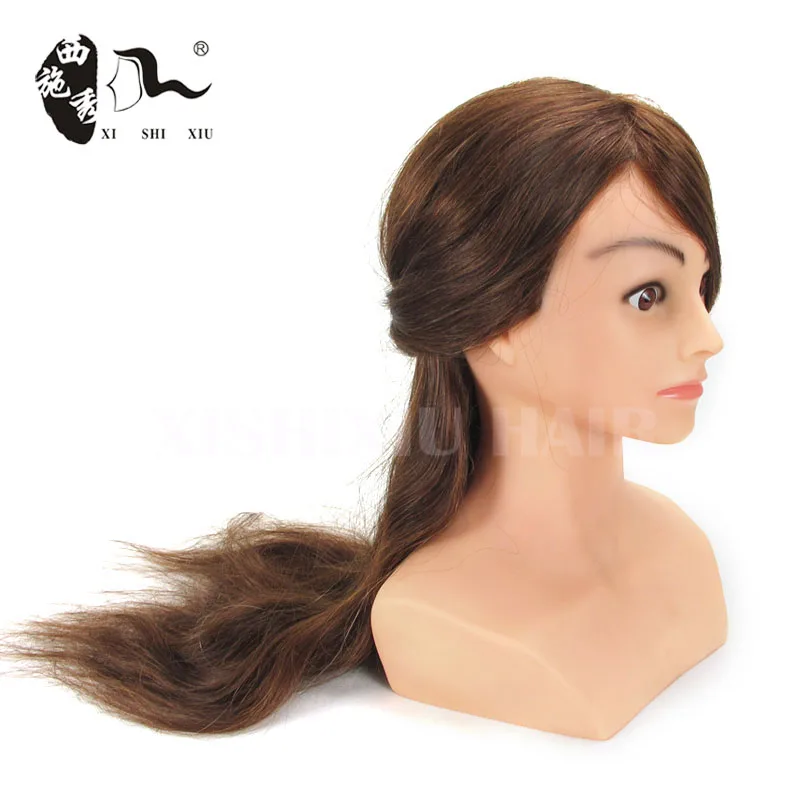 Wholesale Price Hairdressing Training High Quality 100% Human Hair Mannequin Head For Hairdresser training
