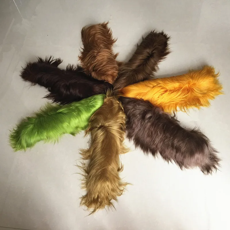 Wholesale Factory Price long Hair Goat Fur Plate for coat
