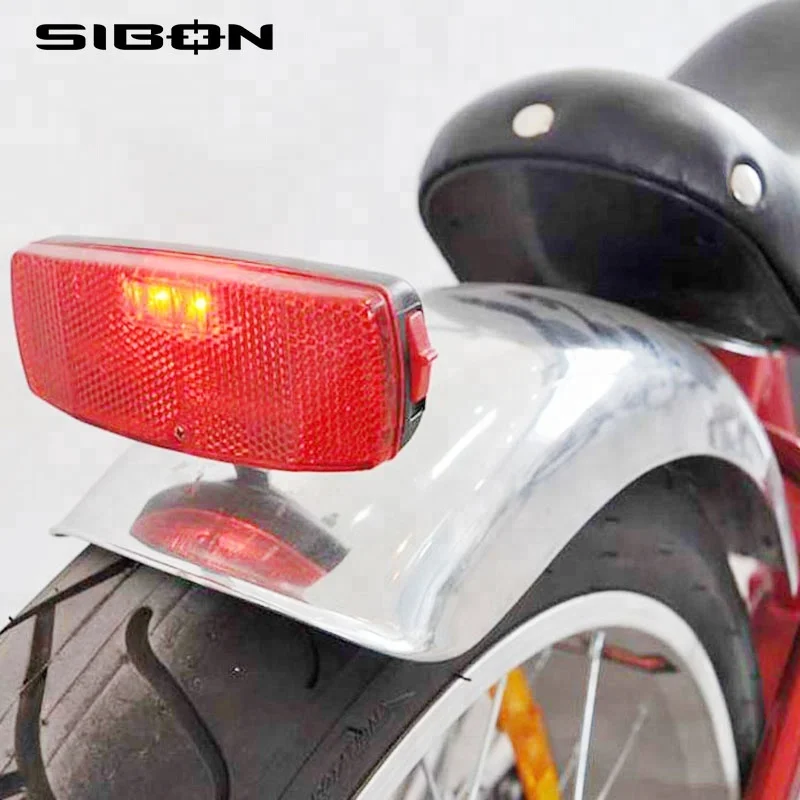 SIBON 4BV 500W lithium battery suspension fork V brake fat tire red electric bike chopper for adult from China